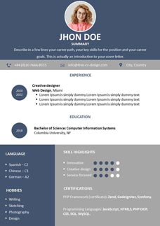 Student CV Template Download
