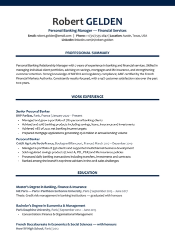 Professional ATS Resume Template