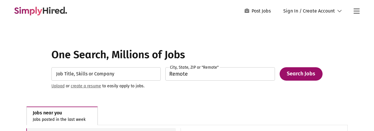 SimplyHired website